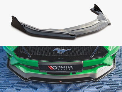 Maxton Design Front Splitter V.2 + Flaps Ford Mustang GT Mk6 Facelift