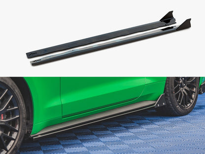 Maxton Design Side Skirts Diffusers + Flaps Ford Mustang GT Mk6 Facelift (2017-)