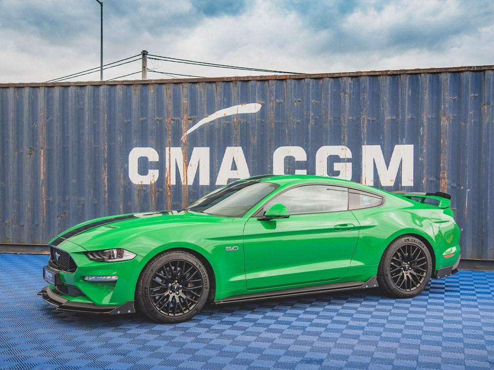 Maxton Design Side Skirts Diffusers + Flaps Ford Mustang GT Mk6 Facelift (2017-)