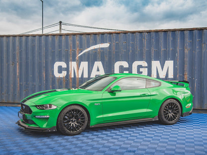 Maxton Design Side Skirts Diffusers + Flaps Ford Mustang GT Mk6 Facelift (2017-)