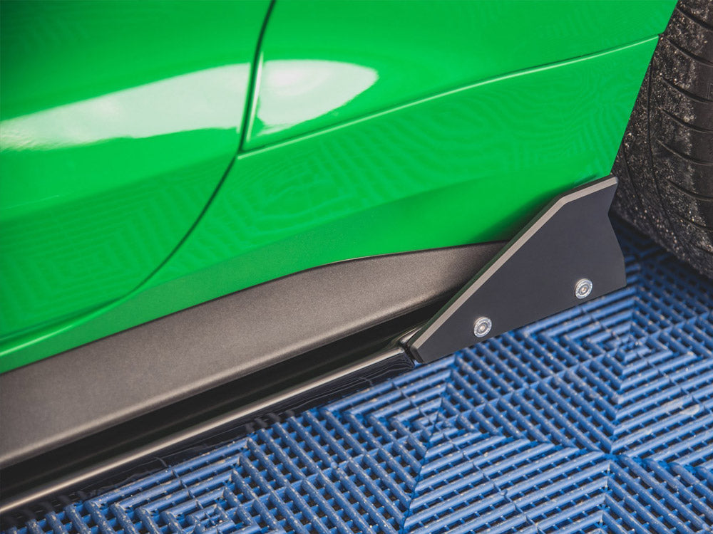 Maxton Design Side Skirts Diffusers + Flaps Ford Mustang GT Mk6 Facelift (2017-)