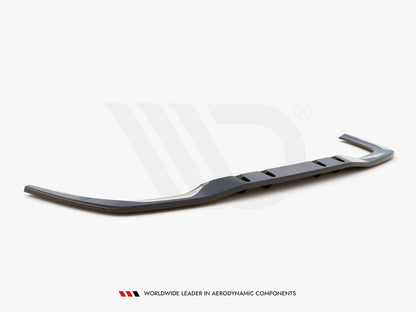 Maxton Design Rear Splitter (Vertical Bars) V.1 Mercedes A 35 AMG Sedan V177 - Carbon Look