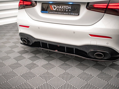 Maxton Design Rear Splitter (Vertical Bars) V.1 Mercedes A 35 AMG Sedan V177