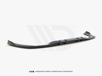 Maxton Design Rear Splitter (Vertical Bars) V.2 Mercedes A 35 AMG Sedan V177 - Textured