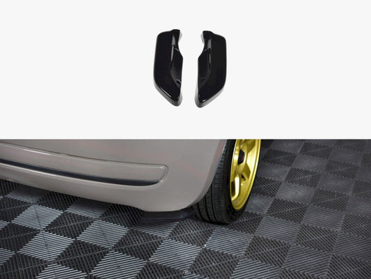 Maxton Design Rear Side Splitters Fiat 500 Pre-facelift (2007-2014) - Carbon Look