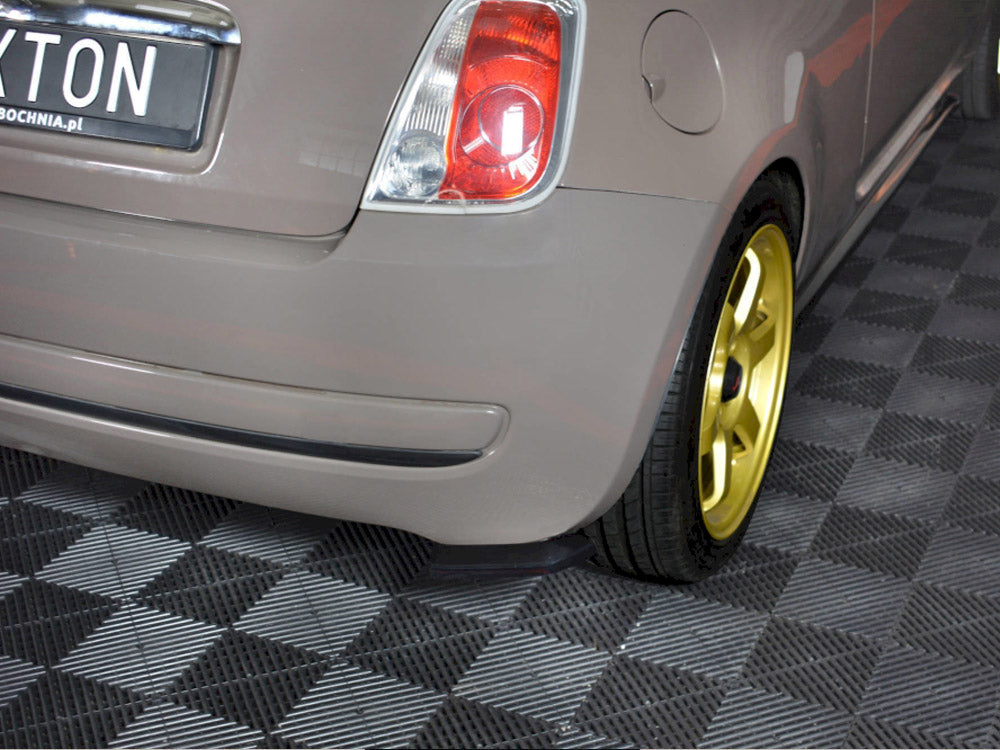 Maxton Design Rear Side Splitters Fiat 500 Pre-facelift (2007-2014) - Carbon Look