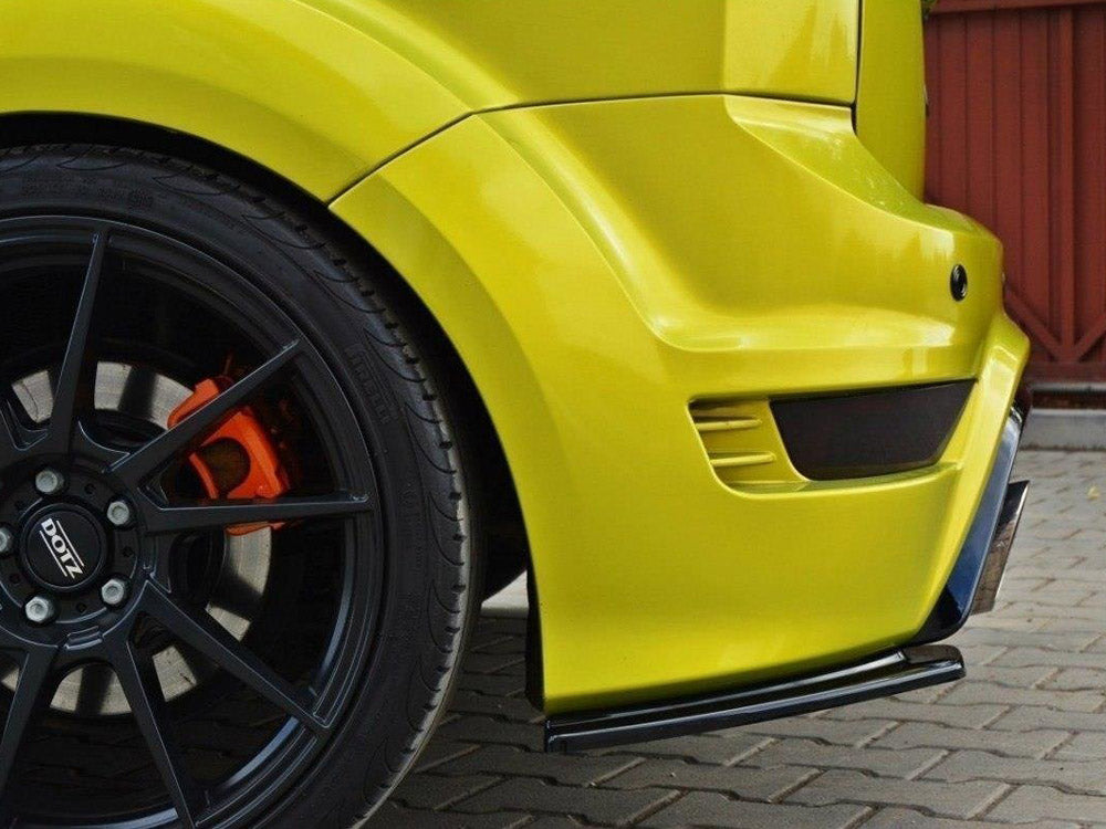 Maxton Design Rear Side Splitters Ford Focus MK2 RS - Textured