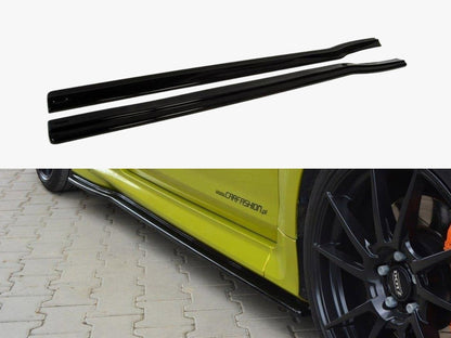 Maxton Design Side Skirts Diffusers Ford Focus MK2 RS - Textured