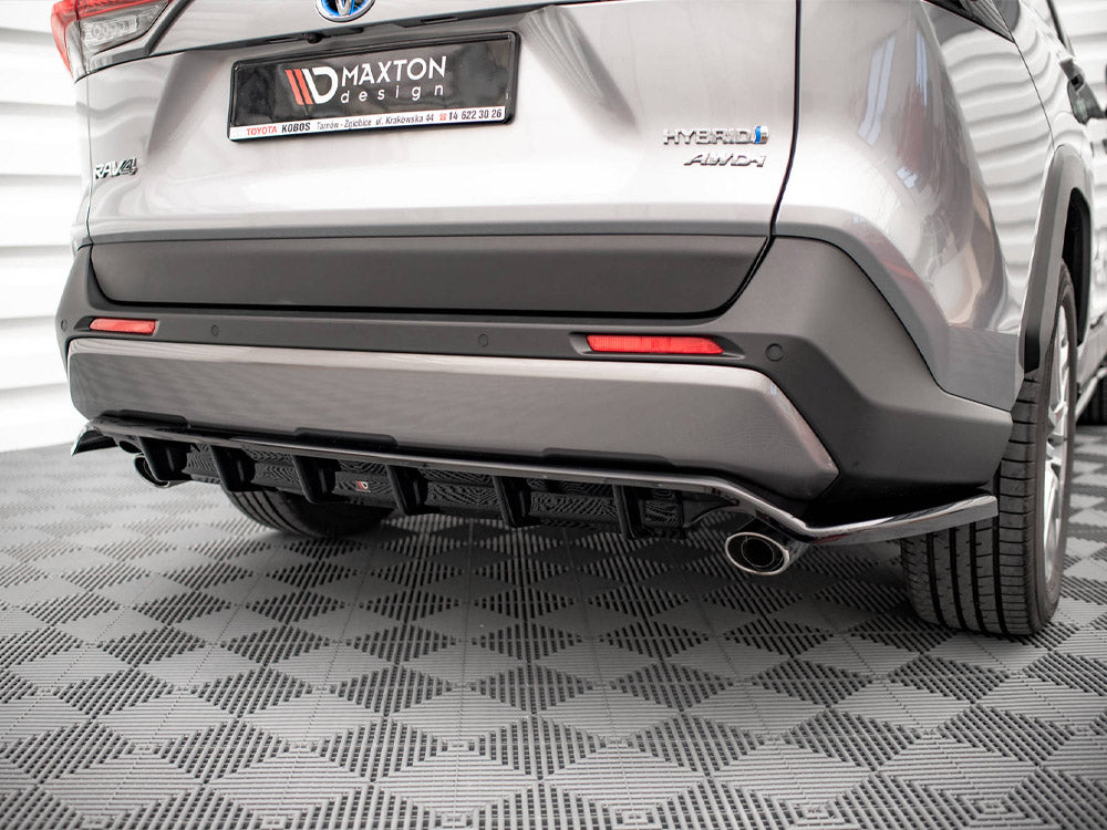 Maxton Design Rear Splitter (Vertical Bars) Toyota RAV4 Mk5