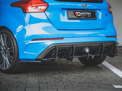 Maxton Design Street PRO Rear Side Splitters Ford Focus RS Mk3