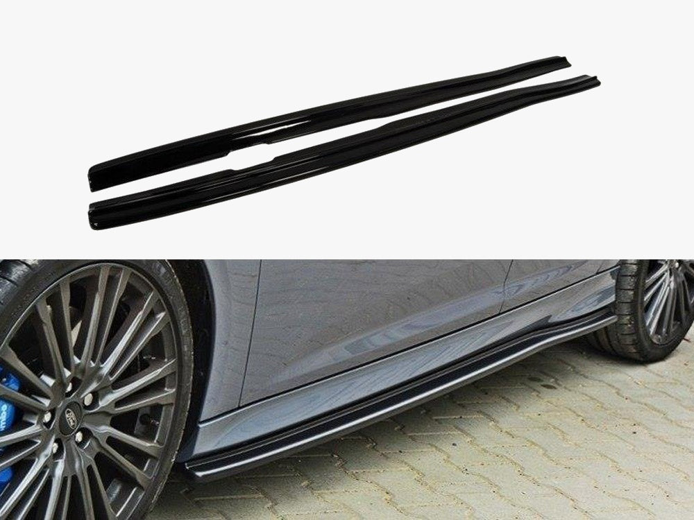 Maxton Design Side Skirts Diffusers Ford Focus MK3 RS, MK 3.5 ST, MK 3 ST