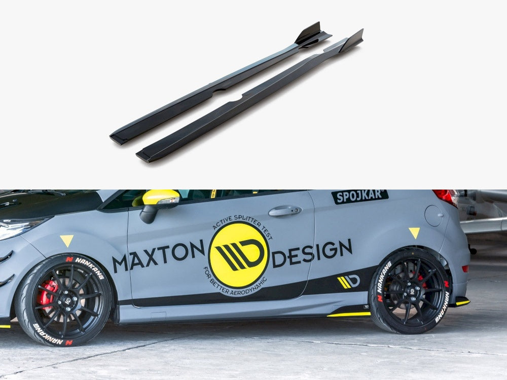 Maxton Design Side Skirts Diffusers Ford Fiesta MK7.5 ST (2013-2017)