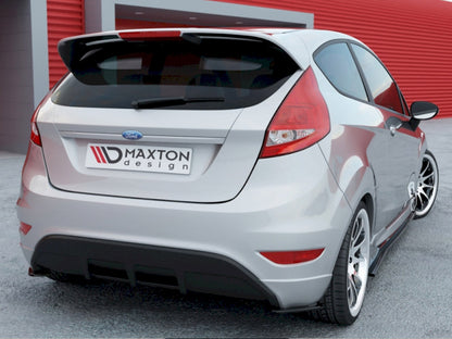 Maxton Design Rear Side Splitters Ford Fiesta Mk7 ST / ST-Line - Carbon Look