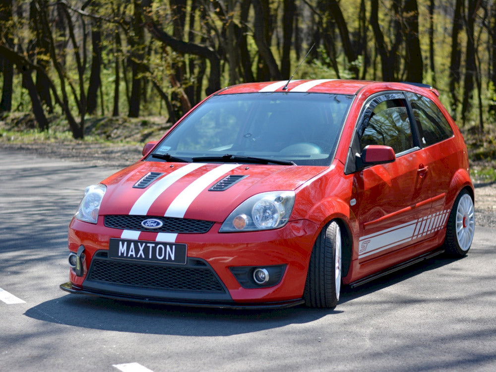 Maxton Design Front Splitter V.2 Ford Fiesta MK 6 ST / Zetec S (2004-2007)