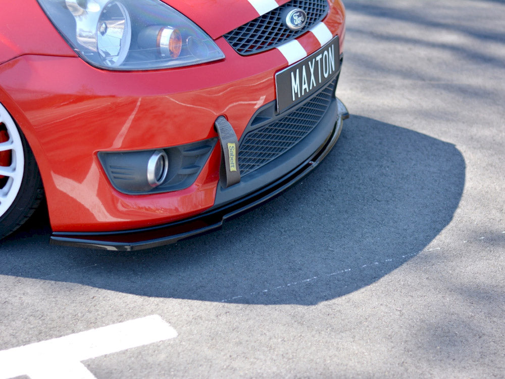 Maxton Design Front Splitter V.2 Ford Fiesta MK 6 ST / Zetec S (2004-2007)