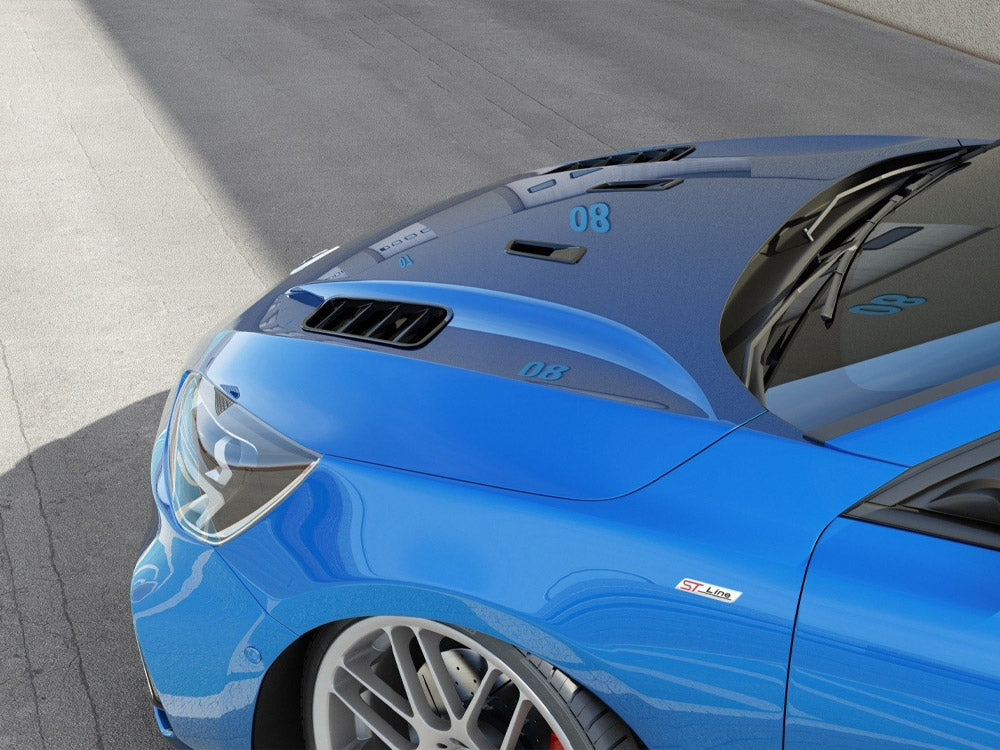 Bonnet Rear Reference Line Maxton Design Bonnet Vents (Bigger Ones) Ford Focus Mk4 ST / ST-Line ...