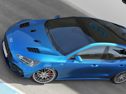 Maxton Design Bonnet Vents (Smaller Ones) Ford Focus MK4 St-line (2018-UP) - Carbon Look