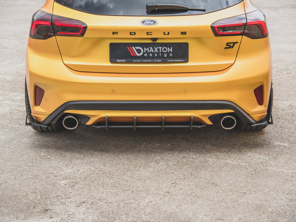 Maxton Design Street PRO Rear Side Splitters + Flaps Ford Focus ST Mk4