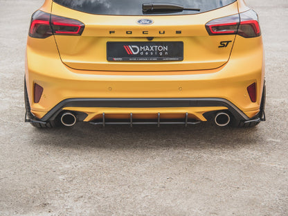 Maxton Design Street PRO Rear Side Splitters + Flaps Ford Focus ST Mk4