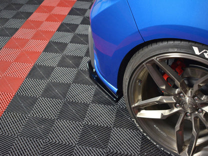 Maxton Design Rear Side Splitters V.2 Ford Focus ST-Line Mk4 - Textured