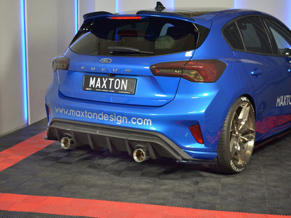 Maxton Design Rear Side Splitters V.2 Ford Focus ST-Line Mk4 - Textured