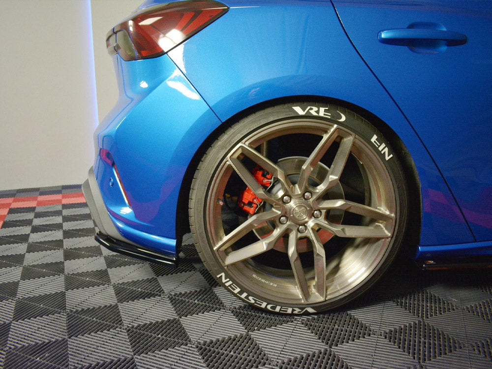 Maxton Design Rear Side Splitters V.2 Ford Focus ST-Line Mk4 - Textured