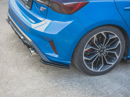 Maxton Design Rear Side Splitters Ford Focus MK4 ST (2019-) - Textured