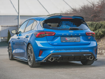 Maxton Design Rear Side Splitters Ford Focus MK4 ST (2019-) - Carbon Look