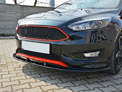 Maxton Design Front Splitter V.1 Ford Focus 3 St-line (Facelift) (2015-2018)