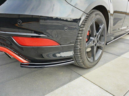 Maxton Design Rear Side Splitters Ford Focus Mk3 ST-Line (Facelift) 2015-2018 - Carbon Look
