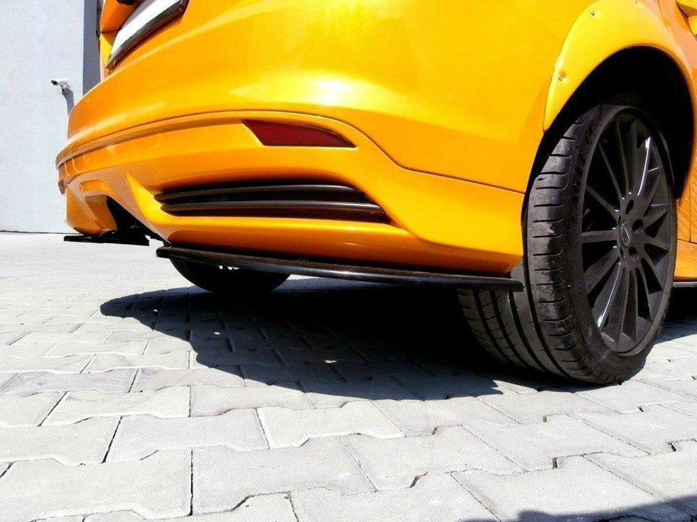 Maxton Design Rear Side Splitters Ford Focus MK3 ST Preface Model - Carbon Look