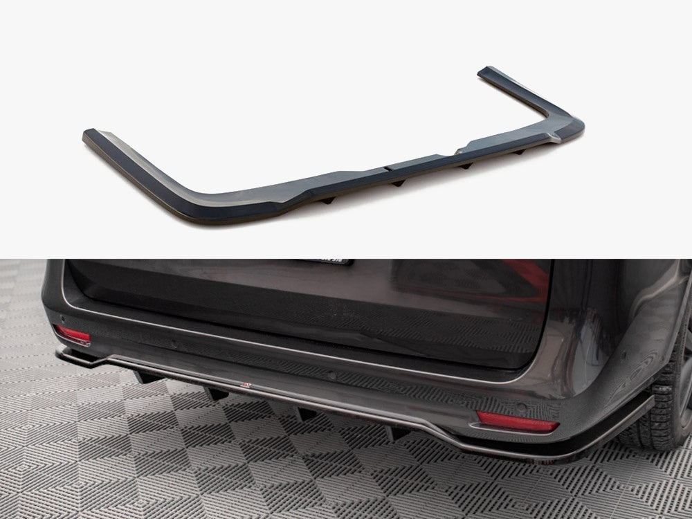 Maxton Design Rear Splitter (Vertical Bars) Mercedes V-Class AMG-Line W447 Facelift