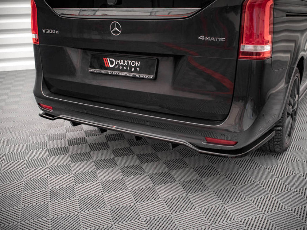 Maxton Design Rear Splitter (Vertical Bars) Mercedes V-Class AMG-Line W447 Facelift
