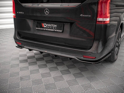Maxton Design Rear Splitter (Vertical Bars) Mercedes V-Class AMG-Line W447 Facelift
