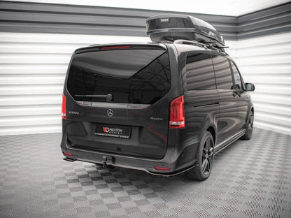 Maxton Design Rear Splitter (Vertical Bars) Mercedes V-Class AMG-Line W447 Facelift