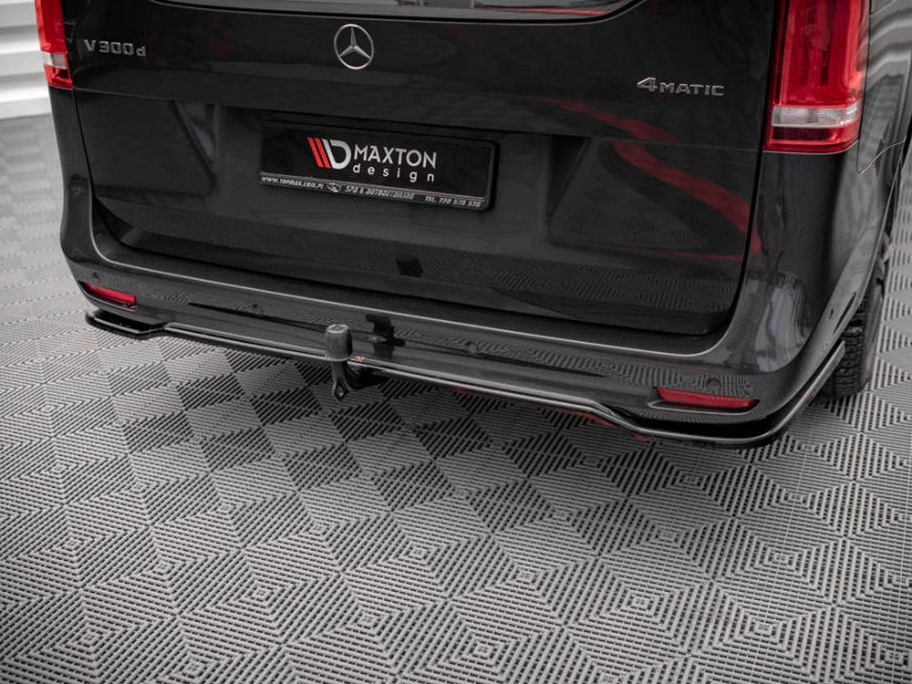 Maxton Design Rear Splitter (Vertical Bars) Mercedes V-Class AMG-Line W447 Facelift