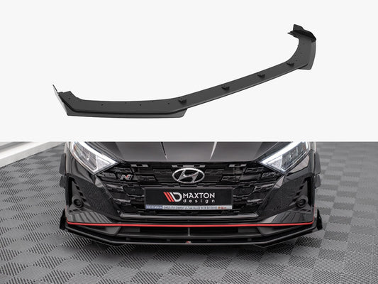 Maxton Design Street PRO Front Splitter V.1 + Flaps Hyundai I20 N Mk3