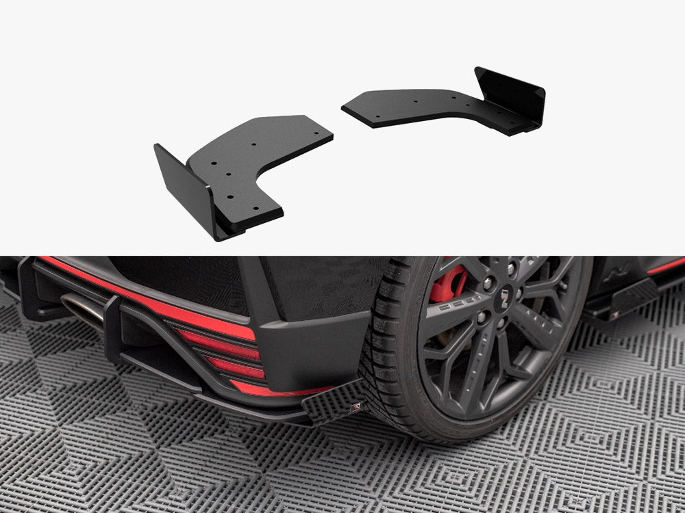 Maxton Design Street PRO Rear Side Splitters + Flaps Hyundai I20 N Mk3