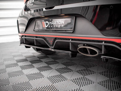 Maxton Design Central Rear Splitter (Vertical Bars) Hyundai I20 N Mk3