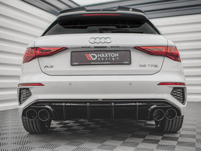 Maxton Design Rear Valance + Exhaust Ends Imitation Audi A3 S-Line Sportback 8Y