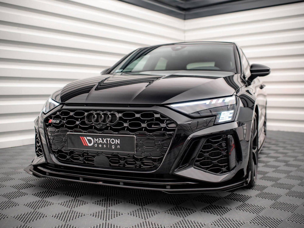 Maxton Design Street PRO Front Splitter V.1 + Flaps Audi RS3 8Y