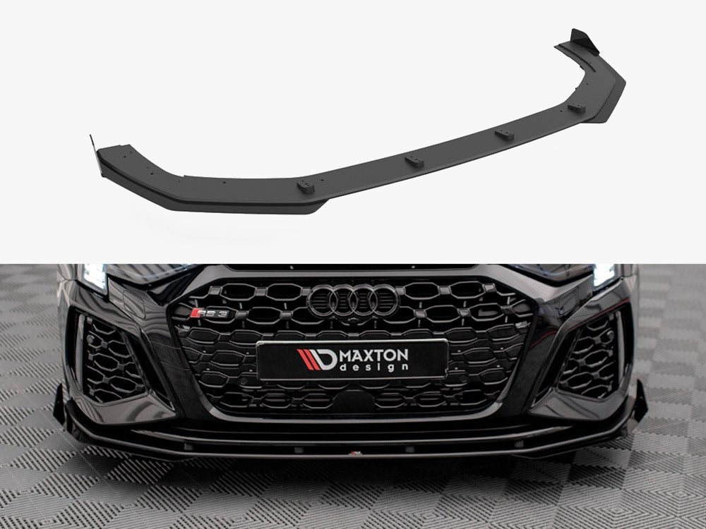 Maxton Design Street PRO Front Splitter V.1 + Flaps Audi RS3 8Y
