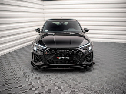 Maxton Design Street PRO Front Splitter V.1 + Flaps Audi RS3 8Y