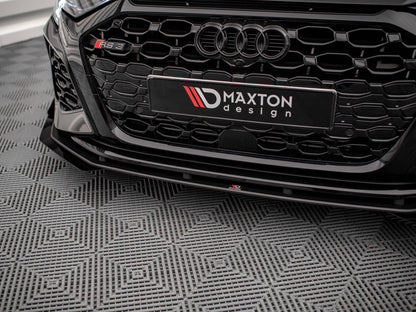 Maxton Design Street PRO Front Splitter V.1 + Flaps Audi RS3 8Y
