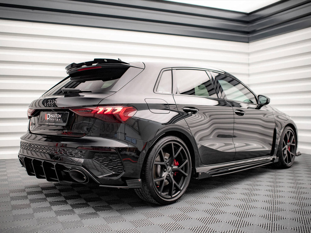 Maxton Design Street PRO Rear Side Splitters + Flaps Audi RS3 Sportback 8Y