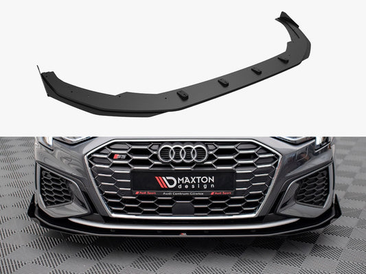 Maxton Design Street PRO Front Splitter V.1 + Flaps Audi S3 / A3 S-Line 8Y