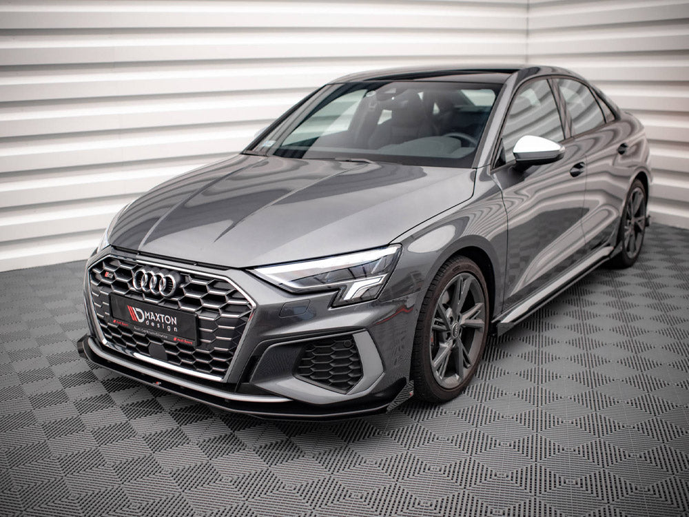 Maxton Design Street PRO Front Splitter V.1 + Flaps Audi S3 / A3 S-Line 8Y