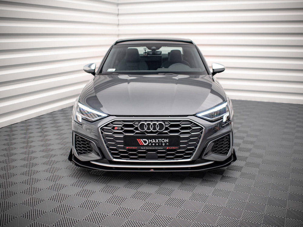 Maxton Design Street PRO Front Splitter V.1 + Flaps Audi S3 / A3 S-Line 8Y
