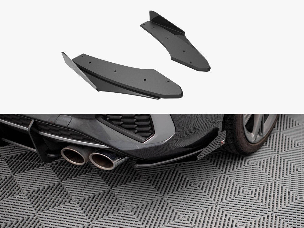 Maxton Design Street PRO Rear Side Splitters + Flaps Audi S3 Sedan 8Y