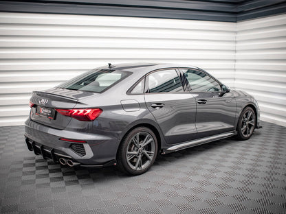 Maxton Design Street PRO Rear Side Splitters + Flaps Audi S3 Sedan 8Y